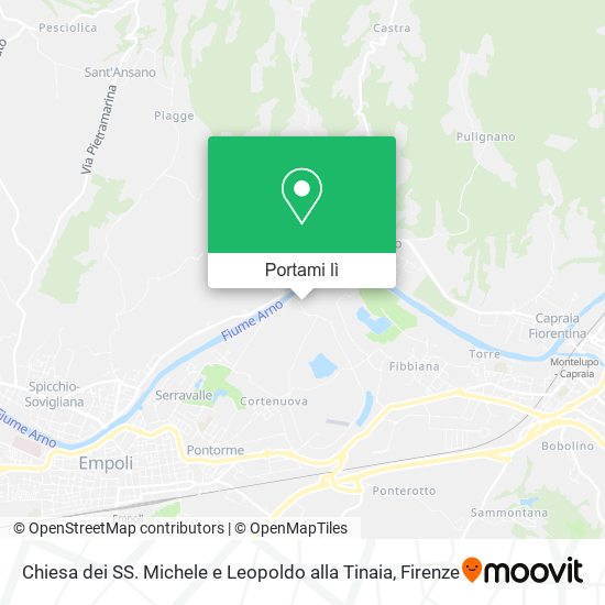 Mappa Chiesa dei SS. Michele e Leopoldo alla Tinaia