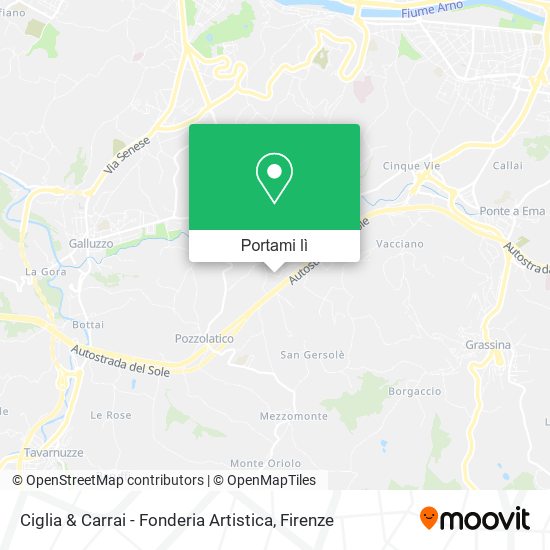 Mappa Ciglia & Carrai - Fonderia Artistica