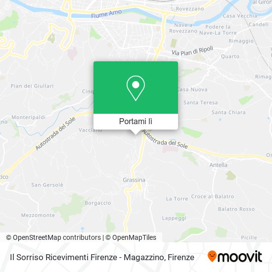Mappa Il Sorriso Ricevimenti Firenze - Magazzino
