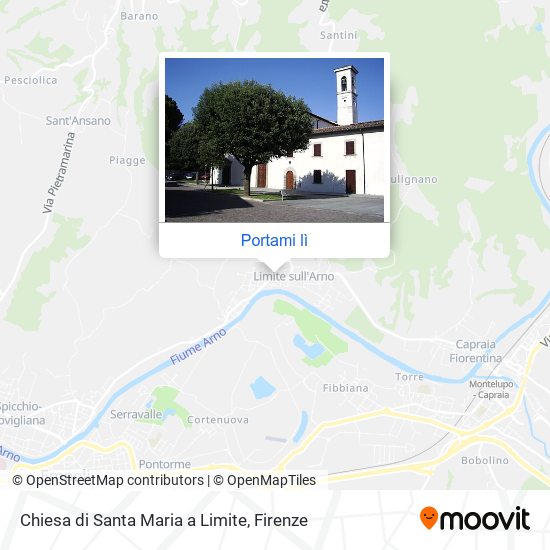 Mappa Chiesa di Santa Maria a Limite