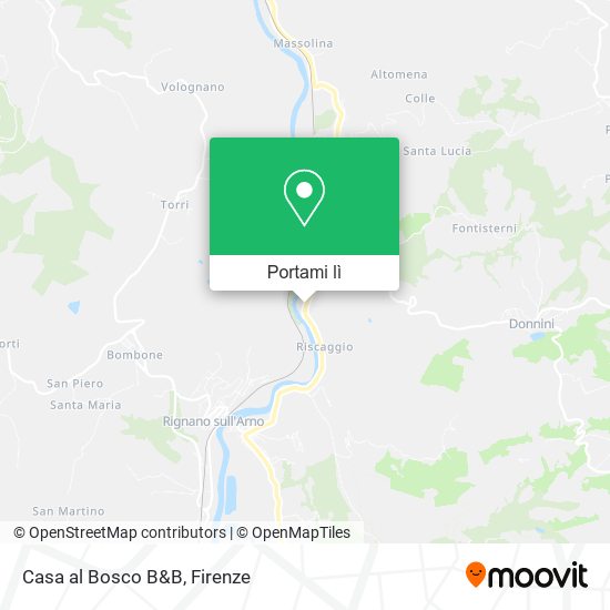 Mappa Casa al Bosco B&B