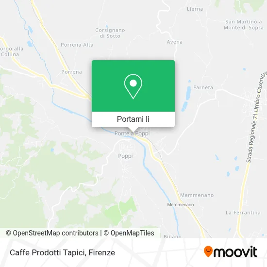 Mappa Caffe Prodotti Tapici