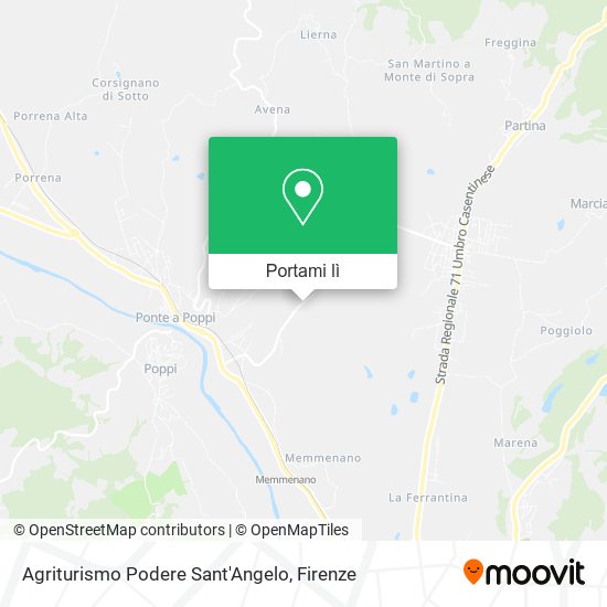 Mappa Agriturismo Podere Sant'Angelo