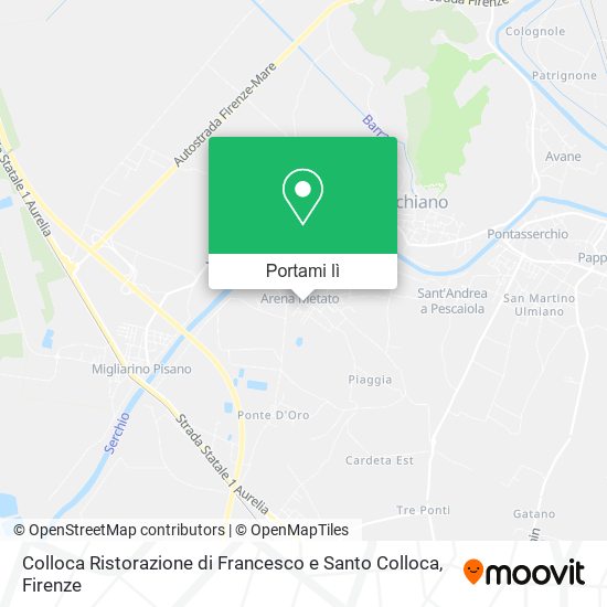 Mappa Colloca Ristorazione di Francesco e Santo Colloca