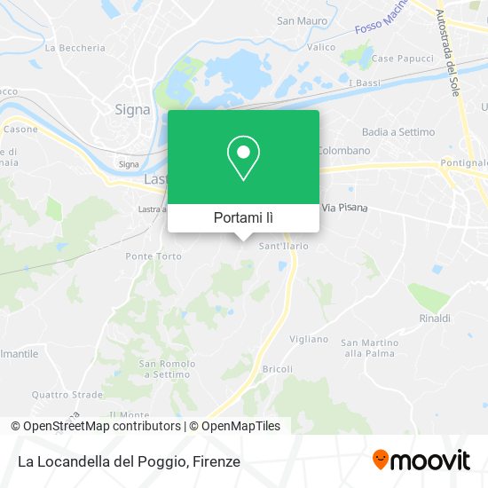 Mappa La Locandella del Poggio