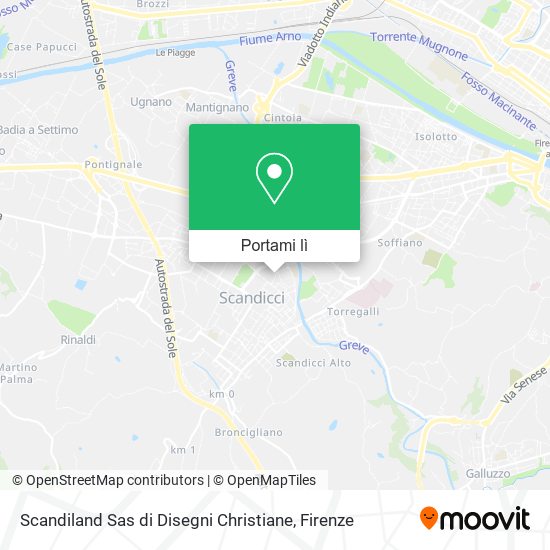 Mappa Scandiland Sas di Disegni Christiane