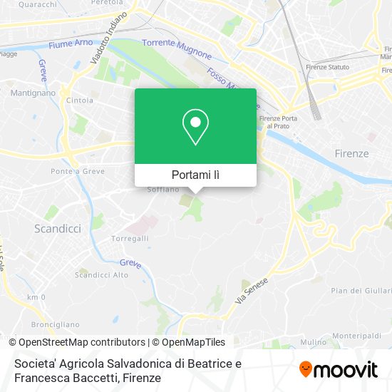 Mappa Societa' Agricola Salvadonica di Beatrice e Francesca Baccetti