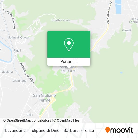 Mappa Lavanderia il Tulipano di Dinelli Barbara