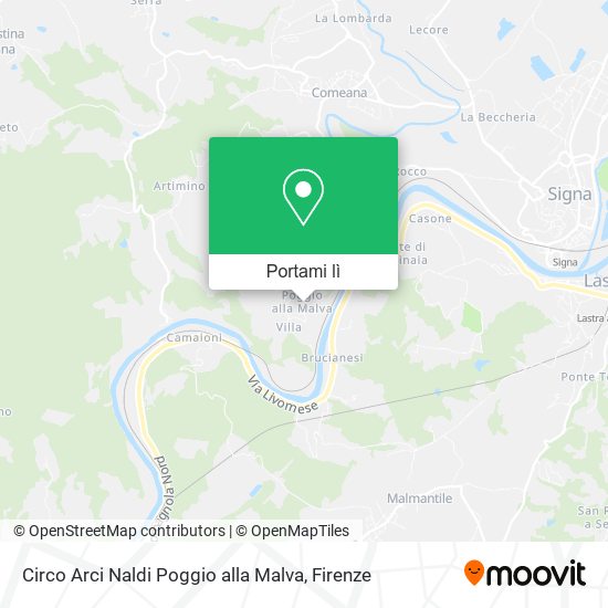 Mappa Circo Arci Naldi Poggio alla Malva