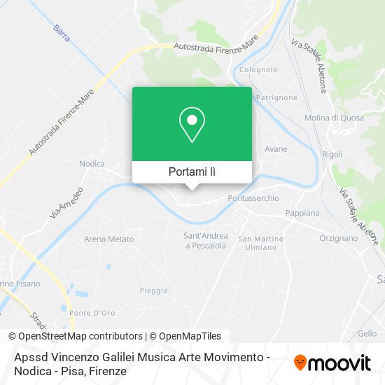 Mappa Apssd Vincenzo Galilei Musica Arte Movimento - Nodica - Pisa