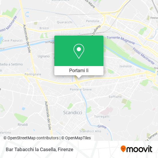 Mappa Bar Tabacchi la Casella