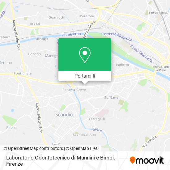 Mappa Laboratorio Odontotecnico di Mannini e Bimbi