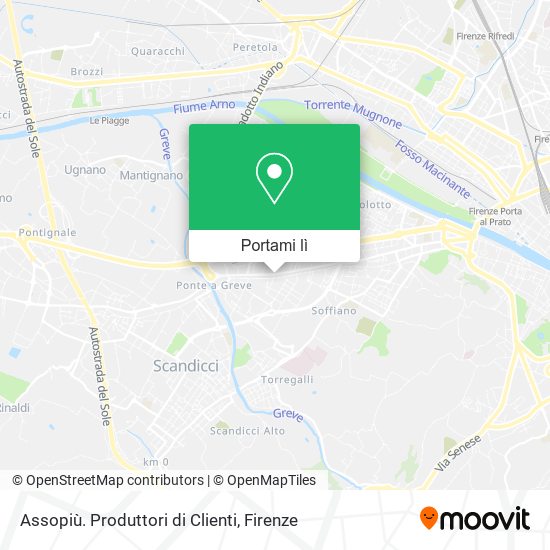 Mappa Assopiù. Produttori di Clienti