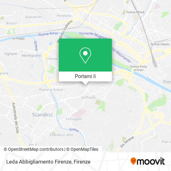 Mappa Leda Abbigliamento Firenze