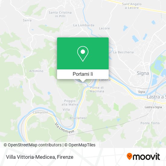 Mappa Villa Vittoria-Medicea