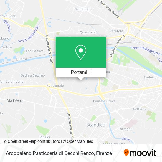 Mappa Arcobaleno Pasticceria di Cecchi Renzo