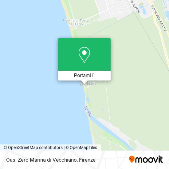 Mappa Oasi Zero Marina di Vecchiano
