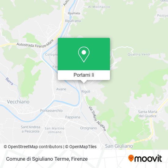 Mappa Comune di Sgiuliano Terme