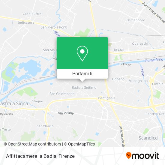 Mappa Affittacamere la Badia