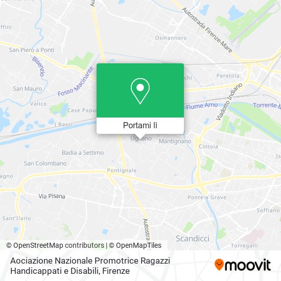 Mappa Aociazione Nazionale Promotrice Ragazzi Handicappati e Disabili