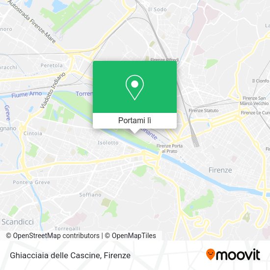 Mappa Ghiacciaia delle Cascine