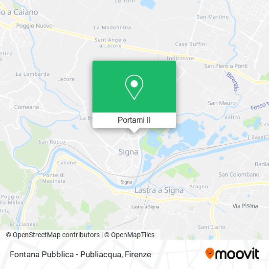 Mappa Fontana Pubblica - Publiacqua