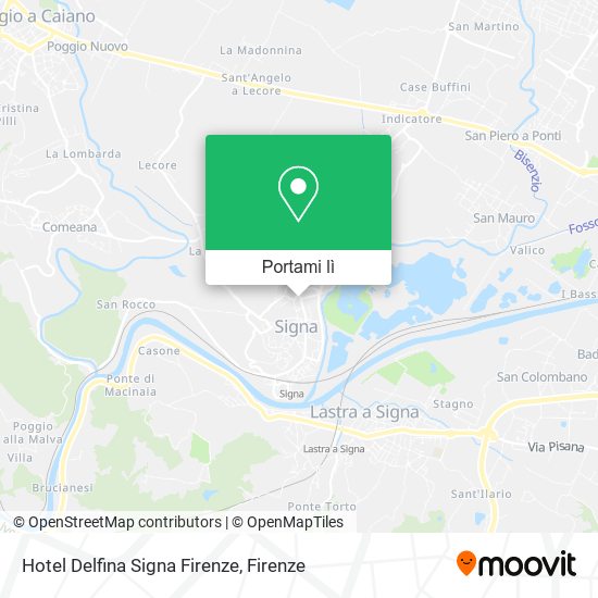 Mappa Hotel Delfina Signa Firenze