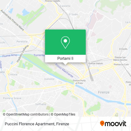 Mappa Puccini Florence Apartment