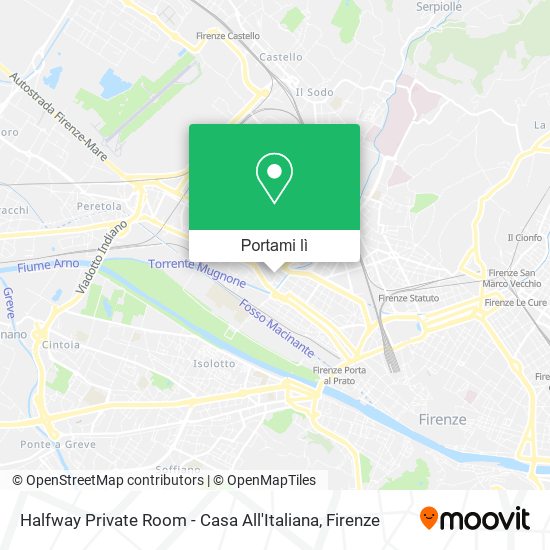 Mappa Halfway Private Room - Casa All'Italiana