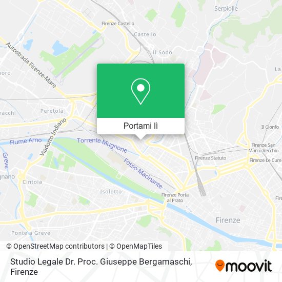 Mappa Studio Legale Dr. Proc. Giuseppe Bergamaschi