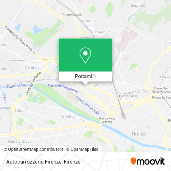 Mappa Autocarrozzeria Firenze