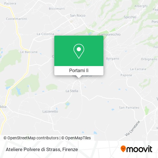 Mappa Ateliere Polvere di Strass