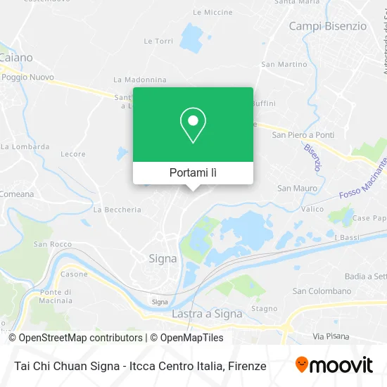 Mappa Tai Chi Chuan Signa - Itcca Centro Italia
