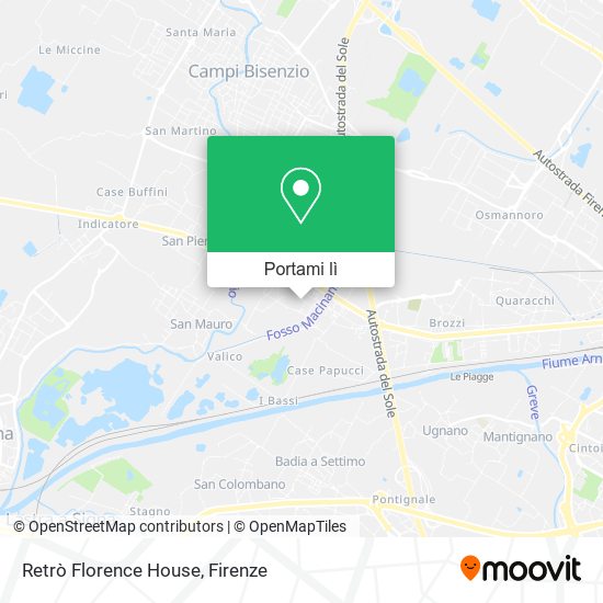 Mappa Retrò Florence House