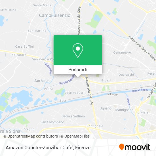 Mappa Amazon Counter-Zanzibar Cafe'