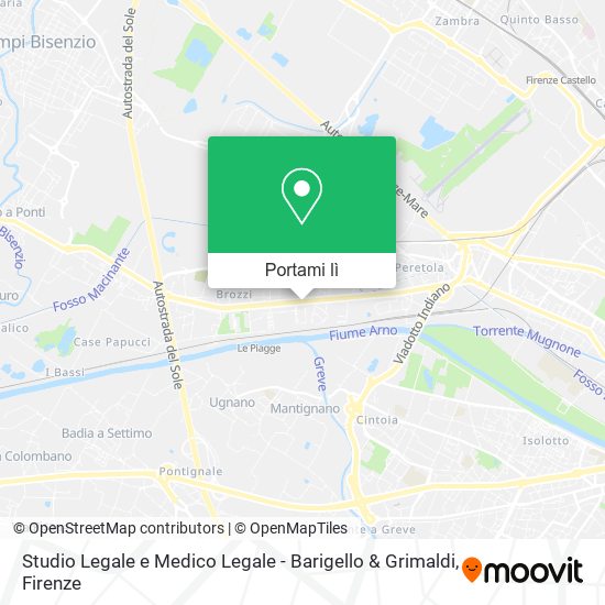 Mappa Studio Legale e Medico Legale - Barigello & Grimaldi