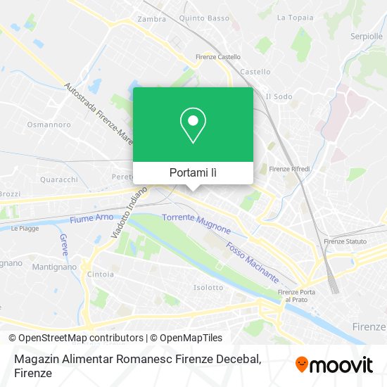 Mappa Magazin Alimentar Romanesc Firenze Decebal