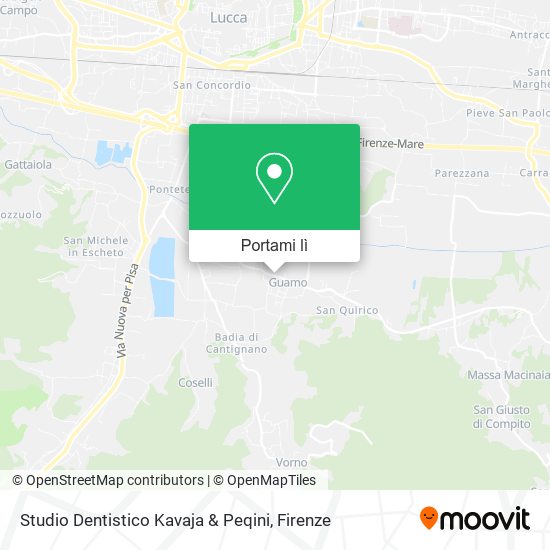 Mappa Studio Dentistico Kavaja & Peqini