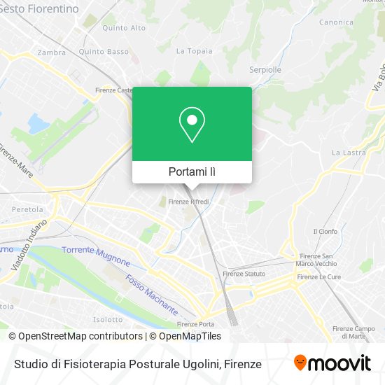 Mappa Studio di Fisioterapia Posturale Ugolini