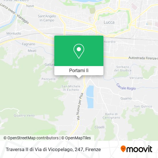 Mappa Traversa II di Via di Vicopelago, 247