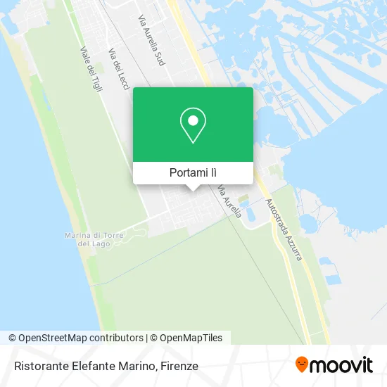 Mappa Ristorante Elefante Marino