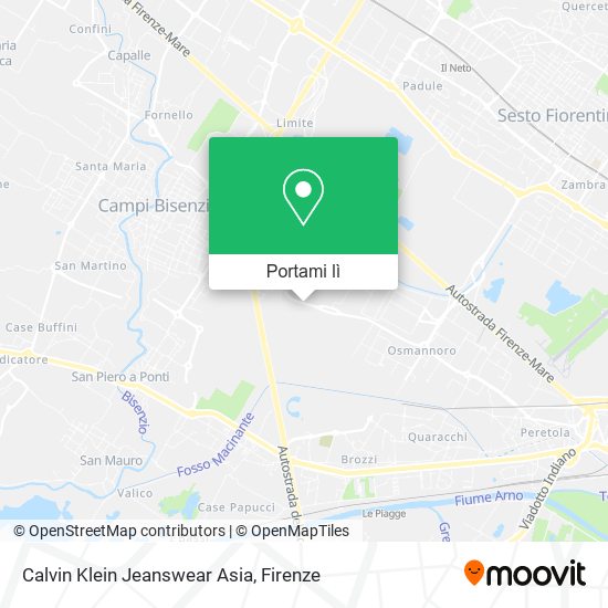 Mappa Calvin Klein Jeanswear Asia