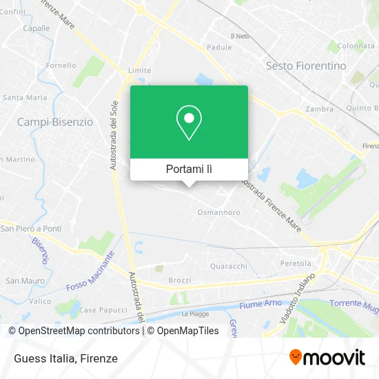 Mappa Guess Italia