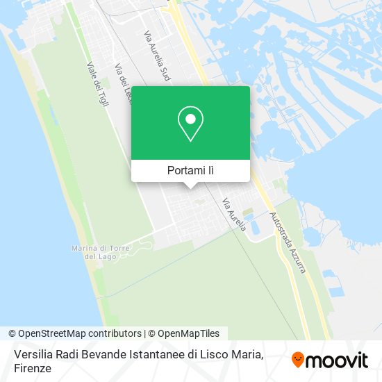 Mappa Versilia Radi Bevande Istantanee di Lisco Maria