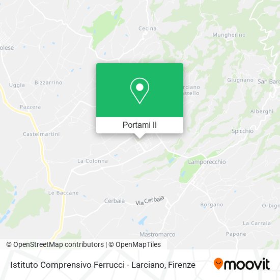 Mappa Istituto Comprensivo Ferrucci - Larciano