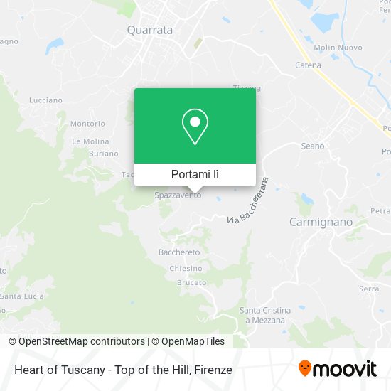 Mappa Heart of Tuscany - Top of the Hill