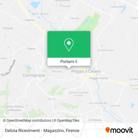 Mappa Delizia Ricevimenti - Magazzino