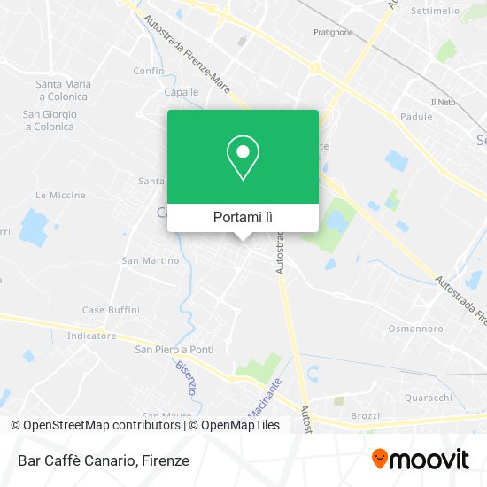 Mappa Bar Caffè Canario
