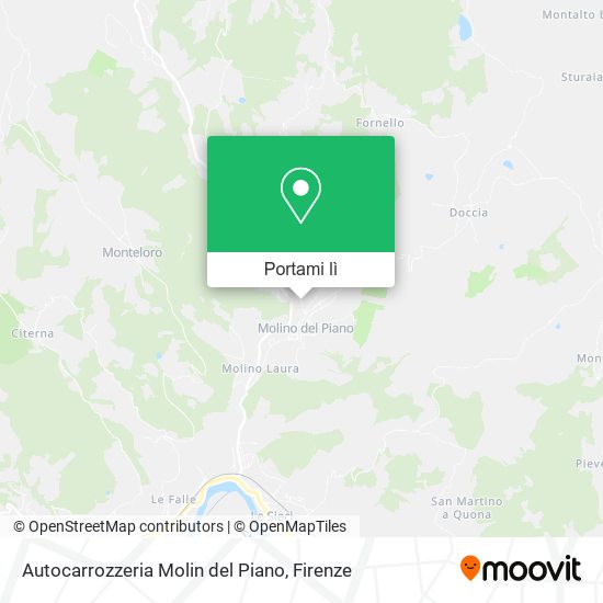 Mappa Autocarrozzeria Molin del Piano