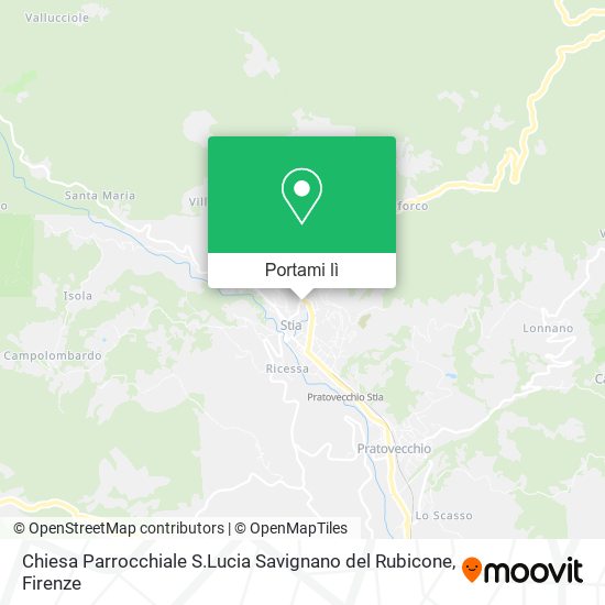 Mappa Chiesa Parrocchiale S.Lucia Savignano del Rubicone